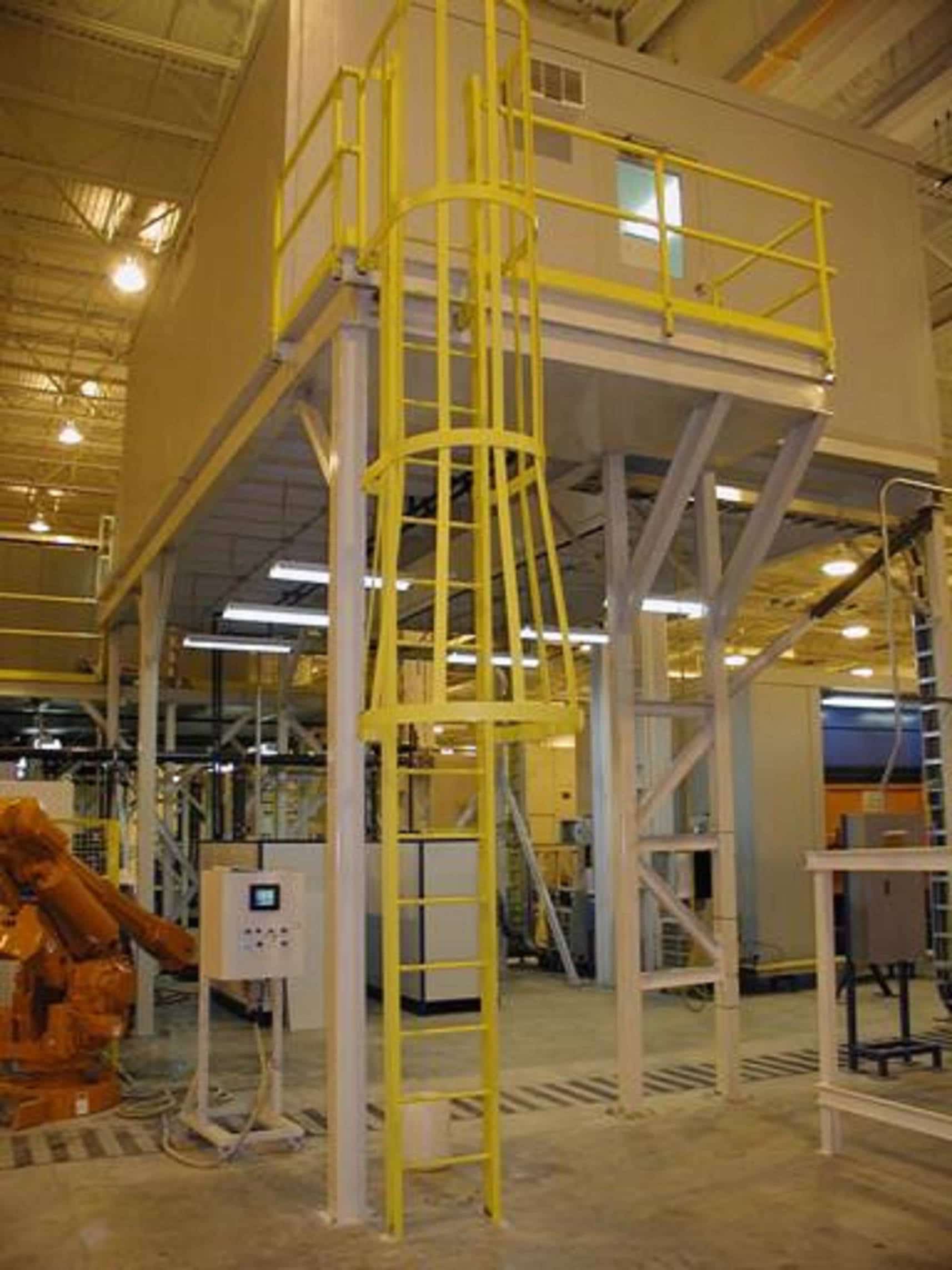 Cage ladder built by piccola mfg